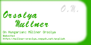 orsolya mullner business card